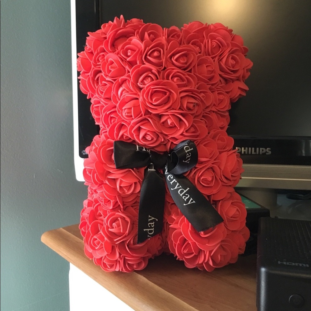 Artificial Rose Bear